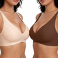 💗LAST DAY SALE 50% OFF⚡50K+ SOLD!!💕Jelly Wireless Womens Comfortable Wireless Bras Push Up Bralettes Seamless Tshirts Bras Deep V Everyday Bras