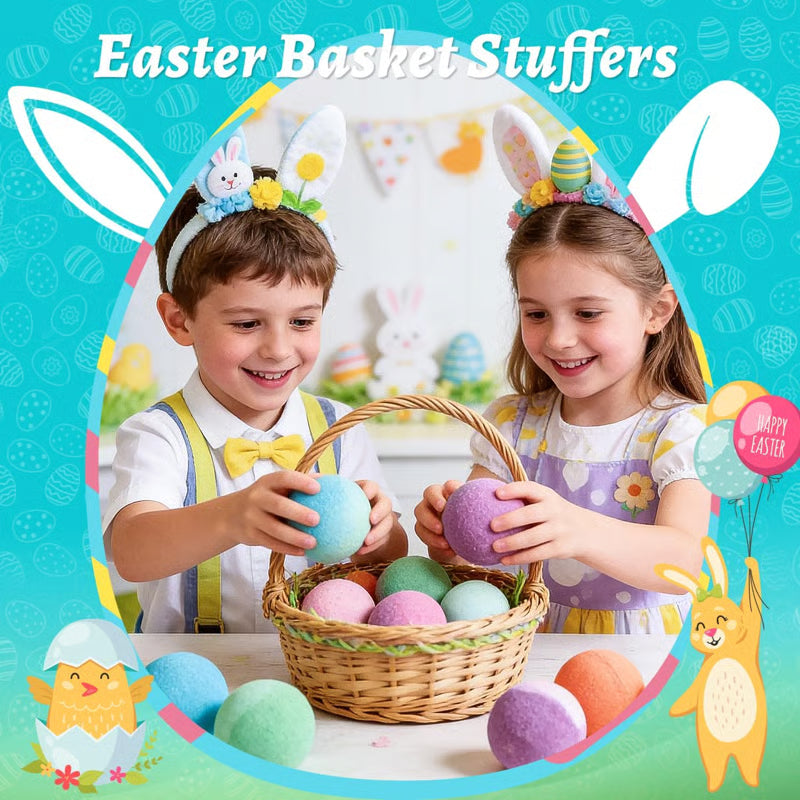 🔥LAST DAY 49% OFF - 🛁 Natural Bath Bombs for Kids with Mega Bubbles & Surprise Inside 🥚✨