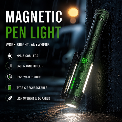 🔦Multifunctional Pen-Shaped Strong Magnetic Work Light