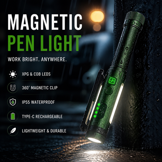 🔦Multifunctional Pen-Shaped Strong Magnetic Work Light
