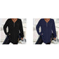 🍂 LAST DAY PROMOTION - 50%OFF💜Women's Buttoned V-Neck Long Sleeve Top