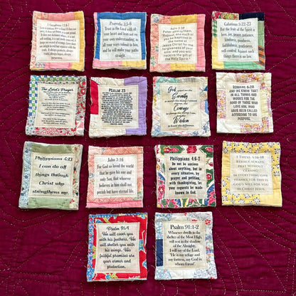 💥Final 3-hour Preferential Deal 💥🎁Handmade Prayer Quilt with cross inside