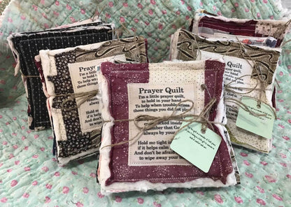 💥Final 3-hour Preferential Deal 💥🎁Handmade Prayer Quilt with cross inside