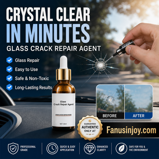 🏭Direct from glass factory Buy 2 Get 3 Free！💦One drop fixes all glass cracks！🚗Glass Crack Repair Agent
