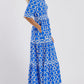 🎉Spring Specials Sale 50% OFF🌸Women’s Geometric Print V-Neck Maxi Dress