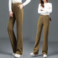 Women's Versatile Simple Stretch Elastic Waist Loose Wide Leg Pants