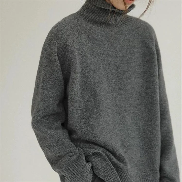 🔥HOT SALE 50% Off🔥Women's Loose Fit Turtleneck Sweater