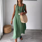 🎁2025 new styles 💫Cotton and Linen Sleeveless Casual Dress with Pocket