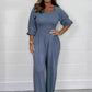 🔥2025 NEW SALES - 50% OFF🔥Women's Elastic Waist Summer Jumpsuit