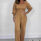 🔥2025 NEW SALES - 50% OFF🔥Women's Elastic Waist Summer Jumpsuit