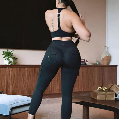 🔥Women's Pocket Sexy Stretch Leggings Fitness Track Pants