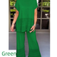 💕Free shipping on two pieces💕Women’s Solid Color Two-Piece Short Sleeve Top & Pants Set