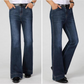Summer Breathable Mid-Rise Wide-Leg Flared Pants