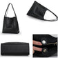💥Solid color leather shoulder bag