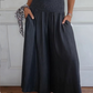💥60% korting voor beperkte tijd💥Dames Trendy Hoge Taille Wijde Been Jeans met Zakken