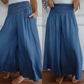 💥60% korting voor beperkte tijd💥Dames Trendy Hoge Taille Wijde Been Jeans met Zakken