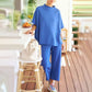 LIMITED TIME SALE🔥WOMEN'S 2 PIECE OUTFITS 3/4 BATWING SLEEVE PULLOVER TOP WIDE LEG PANTS LOUNGE SET