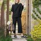 LIMITED TIME SALE🔥WOMEN'S 2 PIECE OUTFITS 3/4 BATWING SLEEVE PULLOVER TOP WIDE LEG PANTS LOUNGE SET
