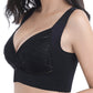 [Special Gift]  👙Comfort Extra Elastic Crossed Wireless Support Lace Bra for Plus Size