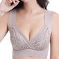 [Special Gift]  👙Comfort Extra Elastic Crossed Wireless Support Lace Bra for Plus Size
