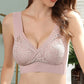 [Special Gift]  👙Comfort Extra Elastic Crossed Wireless Support Lace Bra for Plus Size