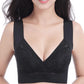 [Special Gift]  👙Comfort Extra Elastic Crossed Wireless Support Lace Bra for Plus Size