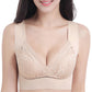 [Special Gift]  👙Comfort Extra Elastic Crossed Wireless Support Lace Bra for Plus Size