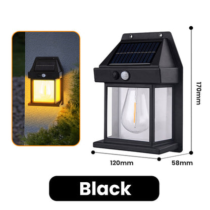 ⏳ Motion Sensor Solar Tungsten Wall Light