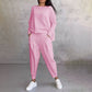 💥Limit Time 50% OFF 💕🤍Round-Neck Long-Sleeved Top ＆ Pants 2-Piece Set