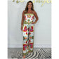🔥New Arrival- 60% OFF💝Spaghetti Strap Printed Top & Loose Women's Pants 2-Piece Set