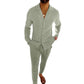 💖LAST DAY SALE 50% OFF💖Men's Minimalist Two-Piece Cotton Canvas Leisure Set