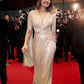 Shine Brighter Sequin Cape Sleeve Cross Waist Evening Maxi Dress