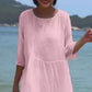 Women's Casual Cotton Linen Long Dress