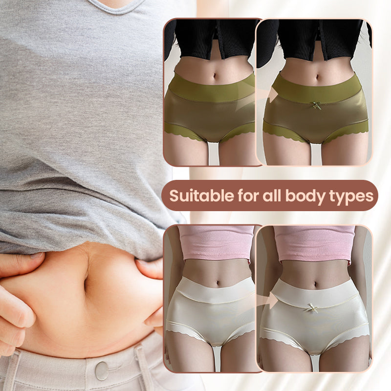 Premium Satin Antibacterial Ice Silk Moisture-absorbing Panties