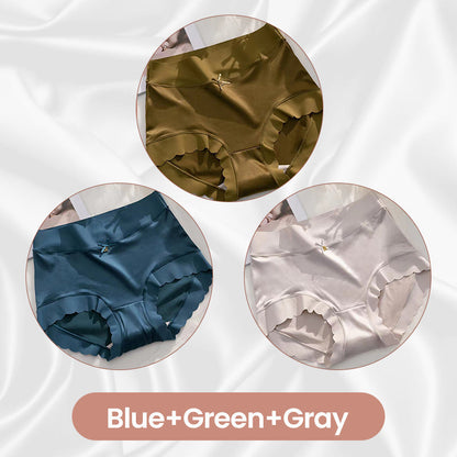 Premium Satin Antibacterial Ice Silk Moisture-absorbing Panties