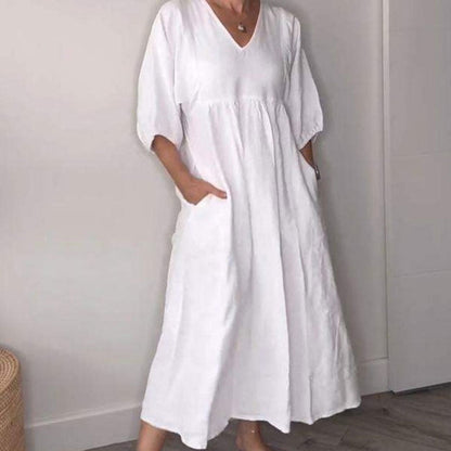 Women's V-neck Casual Dress