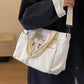 Vintage Solid Color Shoulder Bag