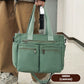 Vintage Solid Color Shoulder Bag