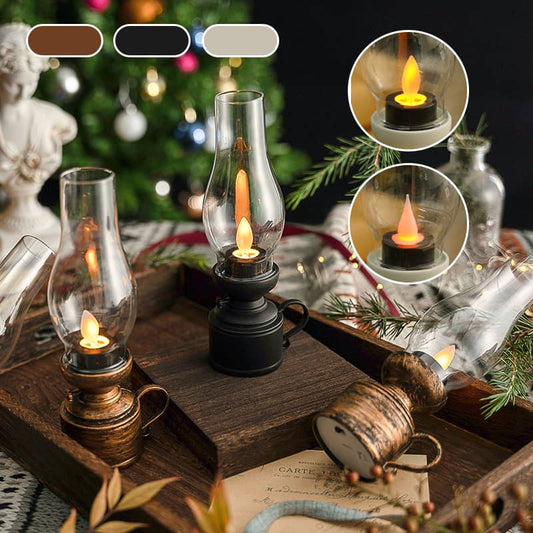 👍Get a 49% discount in advance for Christmas💥💥LED Vintage Kerosene Lamp Electronic Swing Candle