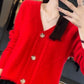 🔥HOT SALE🔥Women's Loose Slouchy Faux Cashmere Button Front Cardigan Sweaters