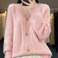 🔥HOT SALE🔥Women's Loose Slouchy Faux Cashmere Button Front Cardigan Sweaters