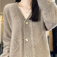 🔥HOT SALE🔥Women's Loose Slouchy Faux Cashmere Button Front Cardigan Sweaters