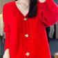 🔥HOT SALE🔥Women's Loose Slouchy Faux Cashmere Button Front Cardigan Sweaters