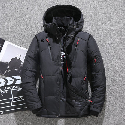 Free shipping ✈️Men’s White Duck Down Parka Winter Warm Jacket