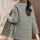 Women's Single Breasted Mid-Length Coat with Plush Lining