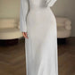 49%OFF🔥Long Sleeve Split Loose Casual Dress