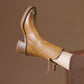 Women’s Side Zipper Block Heel Ankle Boots