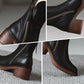 Women’s Side Zipper Block Heel Ankle Boots