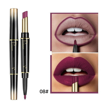 👄Hot Promotion 47% Off👄16 Color Long Lasting Lipstick Lipstick + Lip Liner Combo