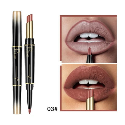 👄Hot Promotion 47% Off👄16 Color Long Lasting Lipstick Lipstick + Lip Liner Combo